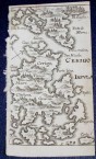 Map of Kythera from ca. 1650 