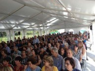 Just a part of the large congregation in attendance at the feast day celebrations for Ayios Haralambos 