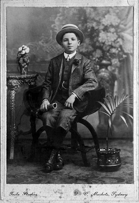 Theodore Pascalis, 1910,  aged 13 
