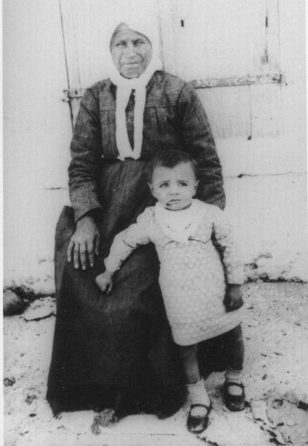 1932, Mrs Stamatina N.Samios and grandson Nikos 