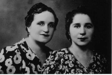 My mother Maria Kalokairinou with her sister Titika 