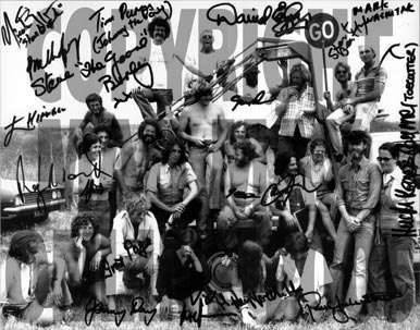 Autographed Photo – Crew of Mad Max 1. Director, George Miller. 