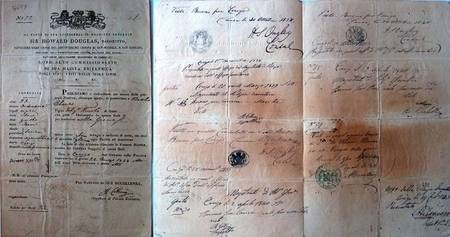 Vasilis Chlentzos Passport 1838 