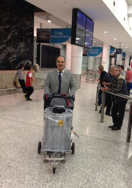 Arrival of the mayor of Kythera, Theothoris Koukoulis in Australia for the first time 