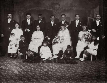 Bylos - Tzortzopoulos  Wedding group, Aug 1923 